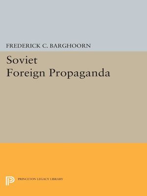 cover image of Soviet Foreign Propaganda